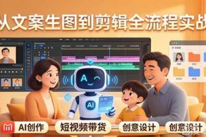 （17916期）原创 AI 剧情短视频带货：AI+家庭剧情+带货广告，从文案生图到剪辑全流程实战