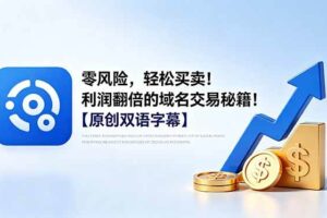 (18721期)零风险,轻松买卖!利润翻倍的域名交易秘籍!【原创双语字幕】