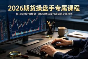 (19093期)2026期货操盘手专属课程-更新6月,每日实时行情复盘,适配短线玩家打造成熟交易模式